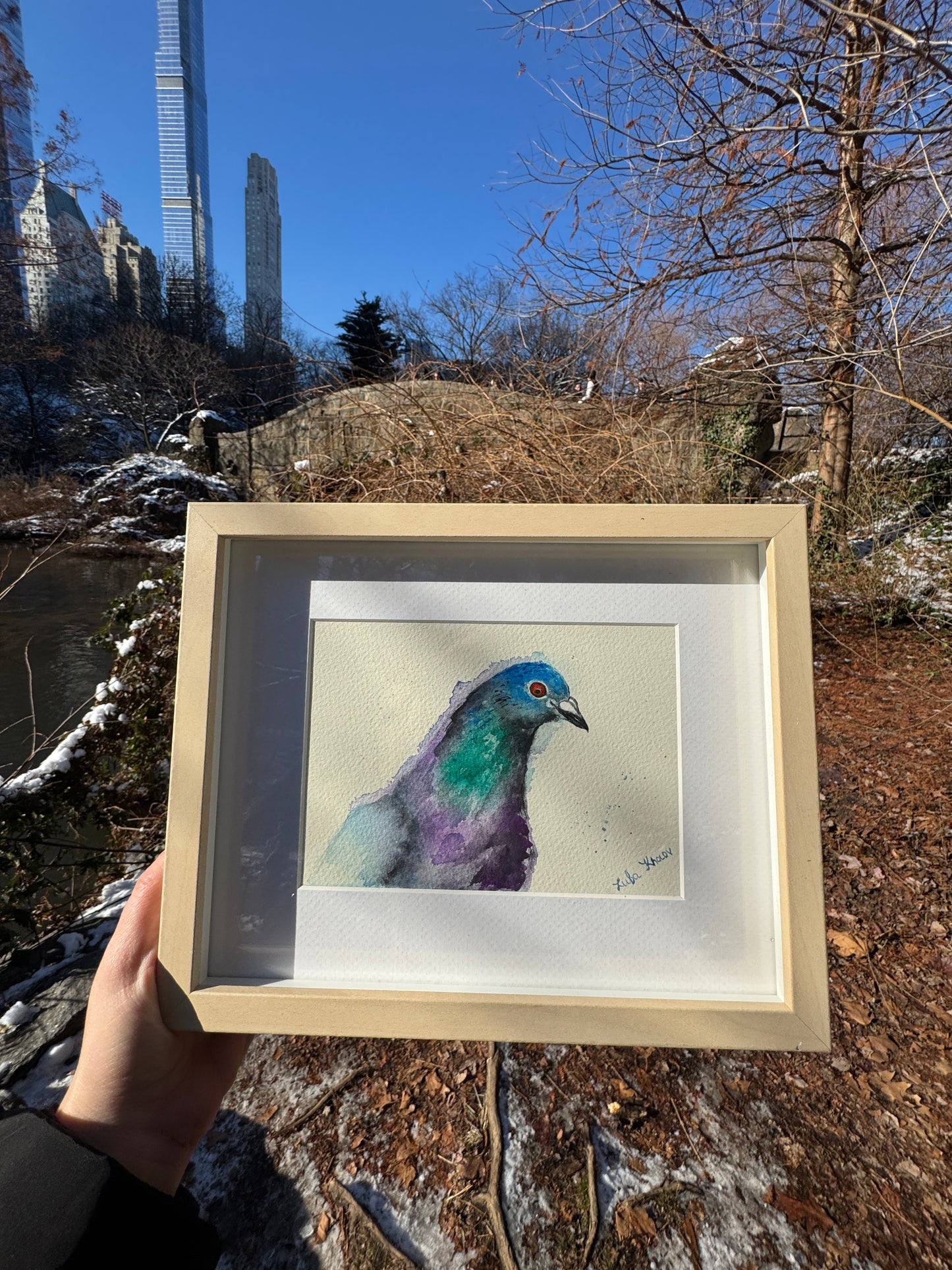 Pigeon-In-Waiting Art Print – Birds of NYC