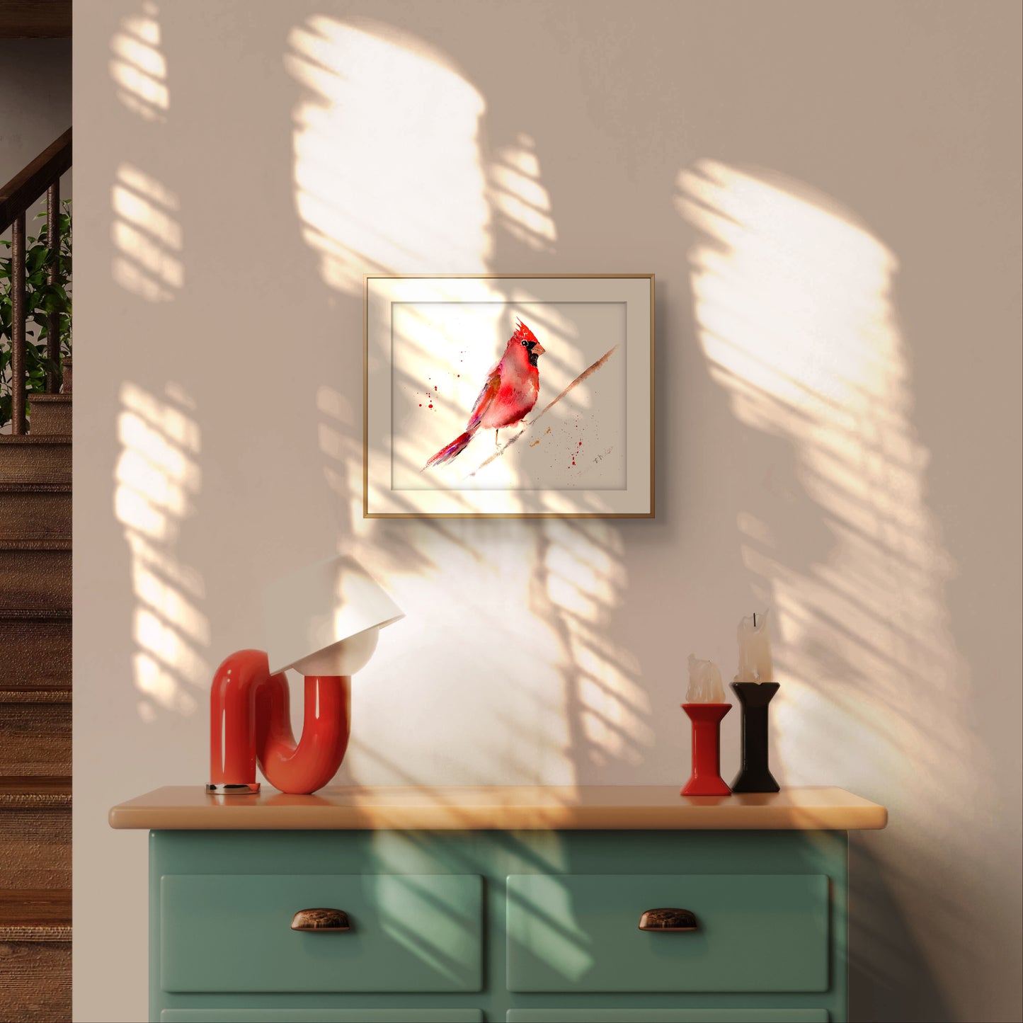 Red Cardinal Art Print – Birds of NYC