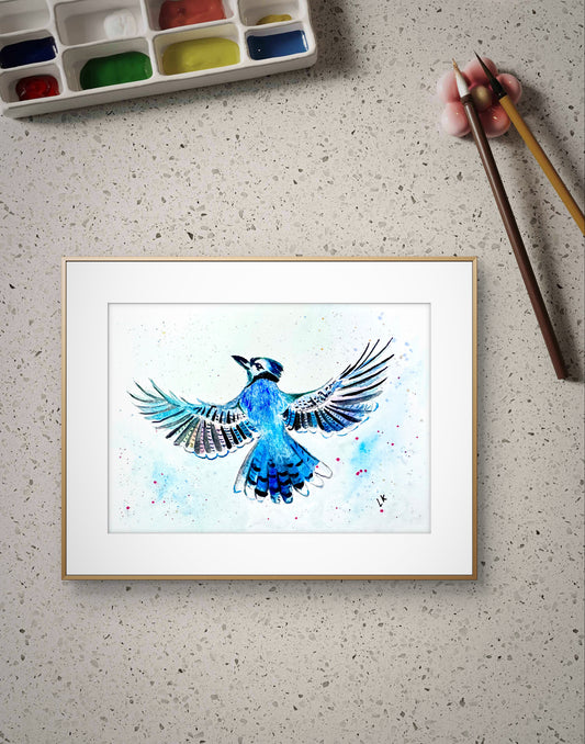 Blue Jay Art Print – Birds of NYC