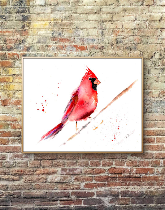 Red Cardinal Art Print – Birds of NYC