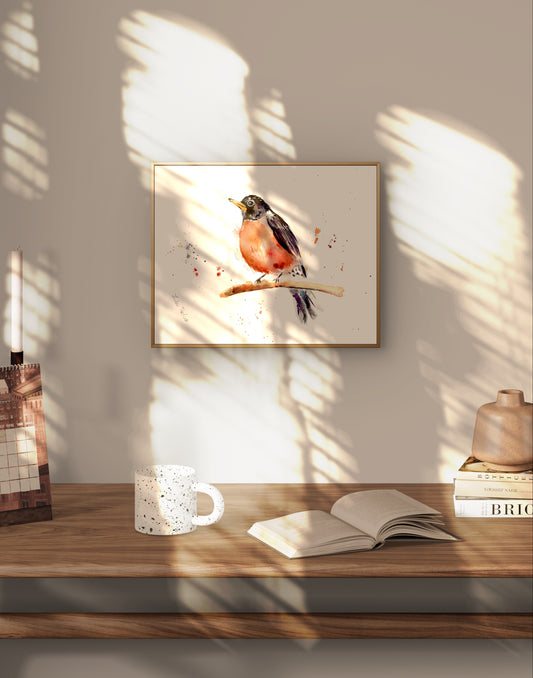 American Robin Art Print – Birds of NYC