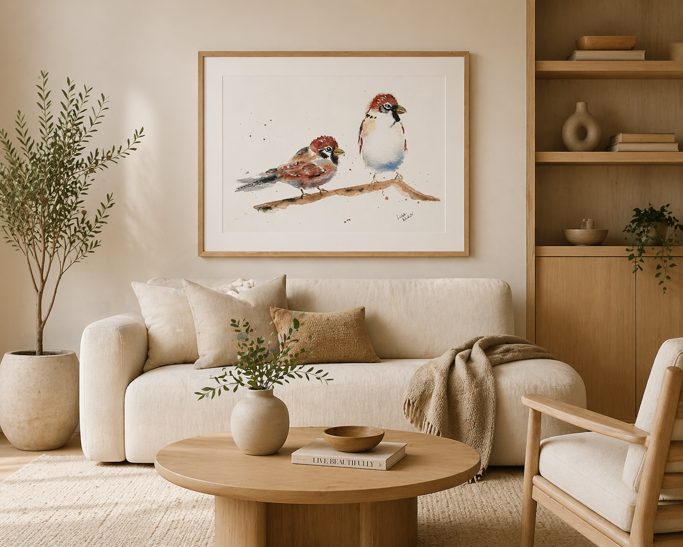 House Sparrows Art Print – Birds of NYC