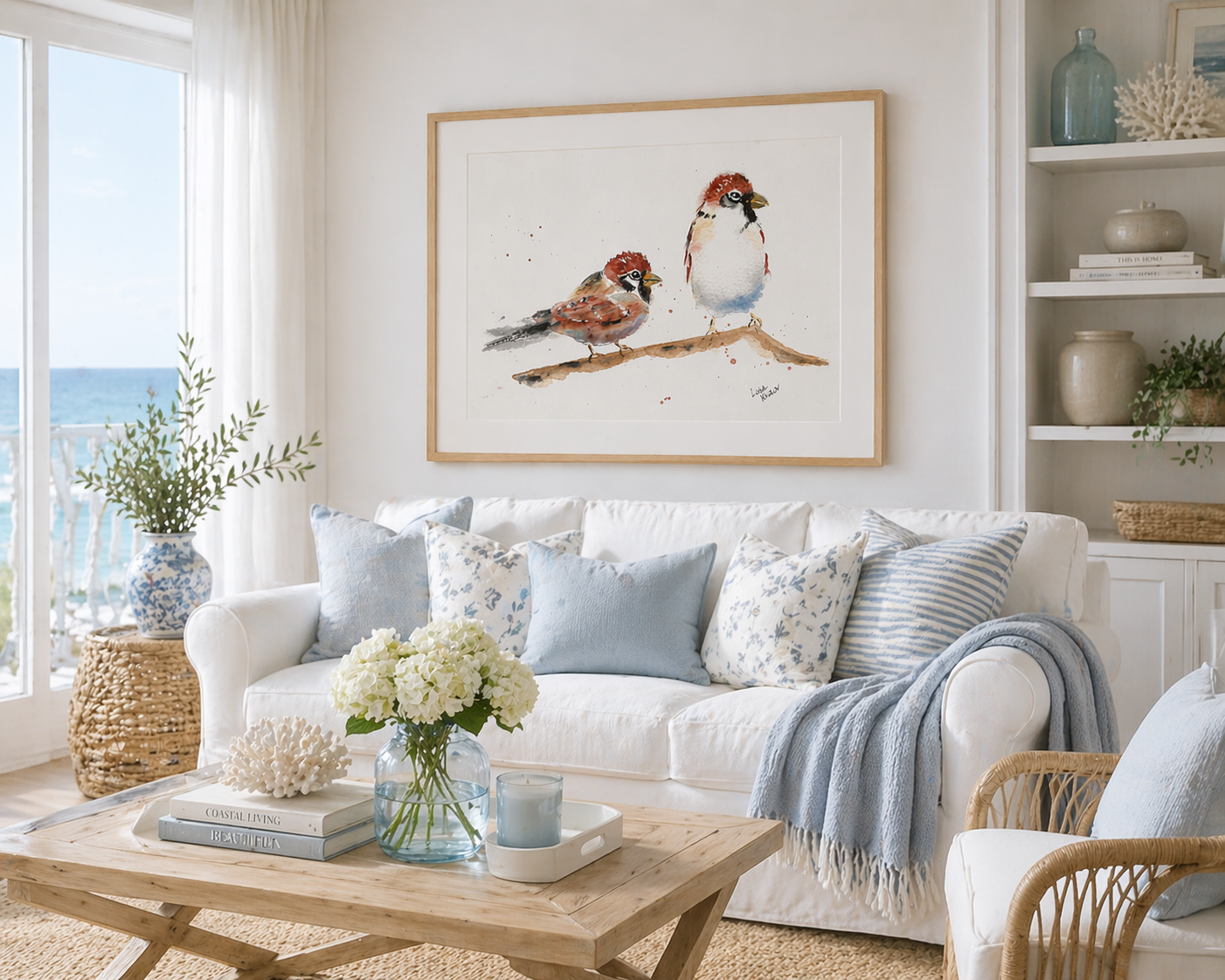 House Sparrows Art Print – Birds of NYC