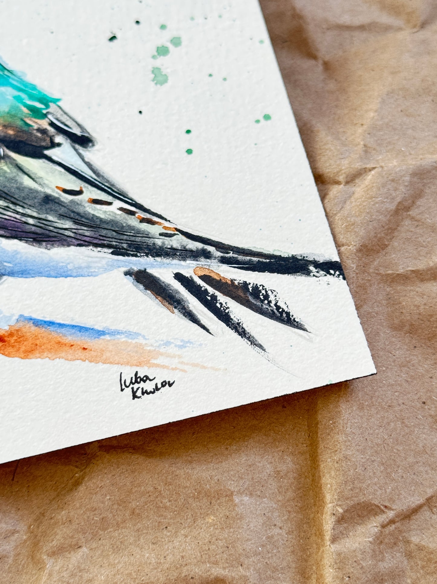 Tree Swallow Original Watercolor Art – Birds of NYC