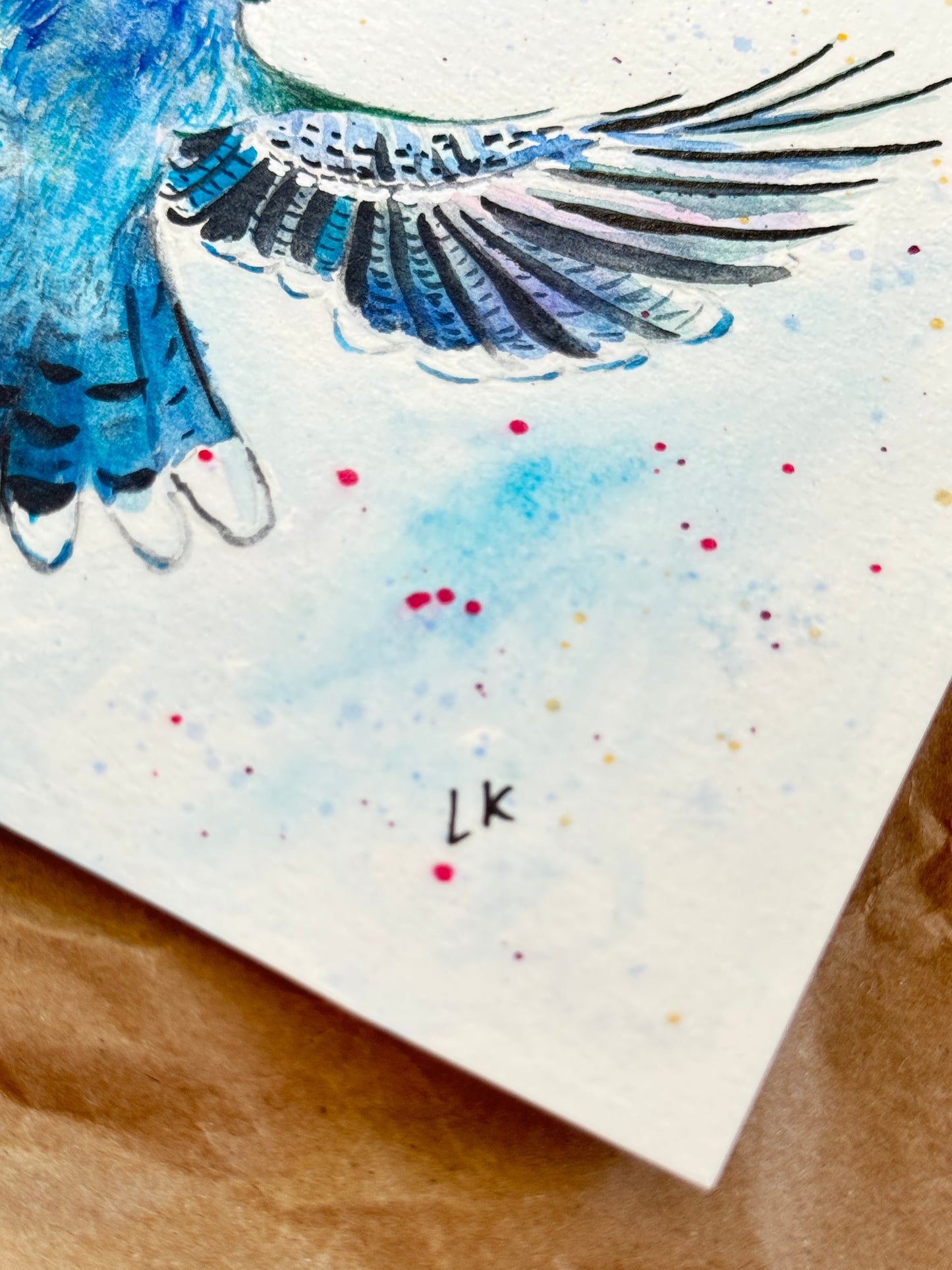 Blue Jay Original Watercolor Art – Birds of NYC