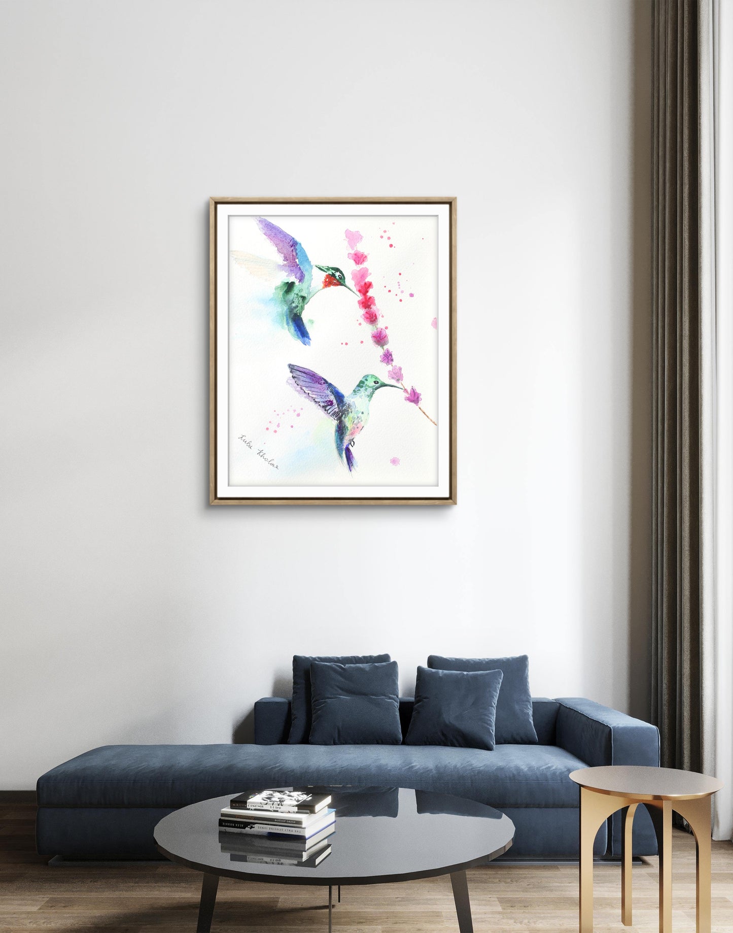 Hummingbird Couple Art Print – Birds of NYC