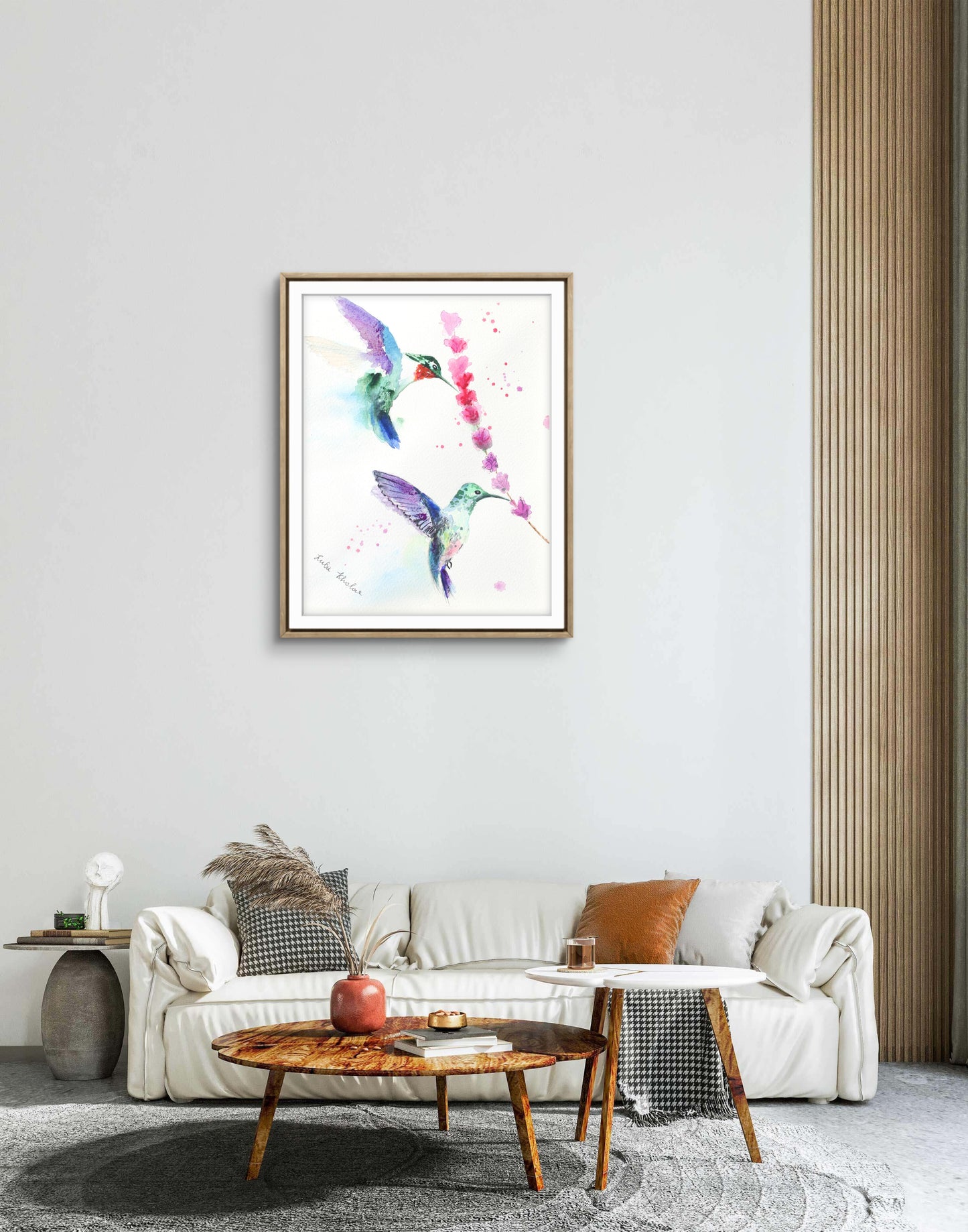 Hummingbird Couple Art Print – Birds of NYC