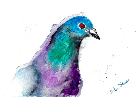Pigeon-In-Waiting Art Print – Birds of NYC