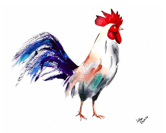Rooster Art Print – Birds of NYC