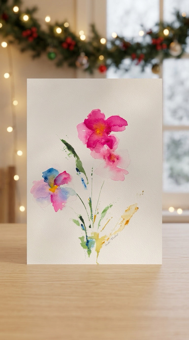 Swamp Rose Original Watercolor Art