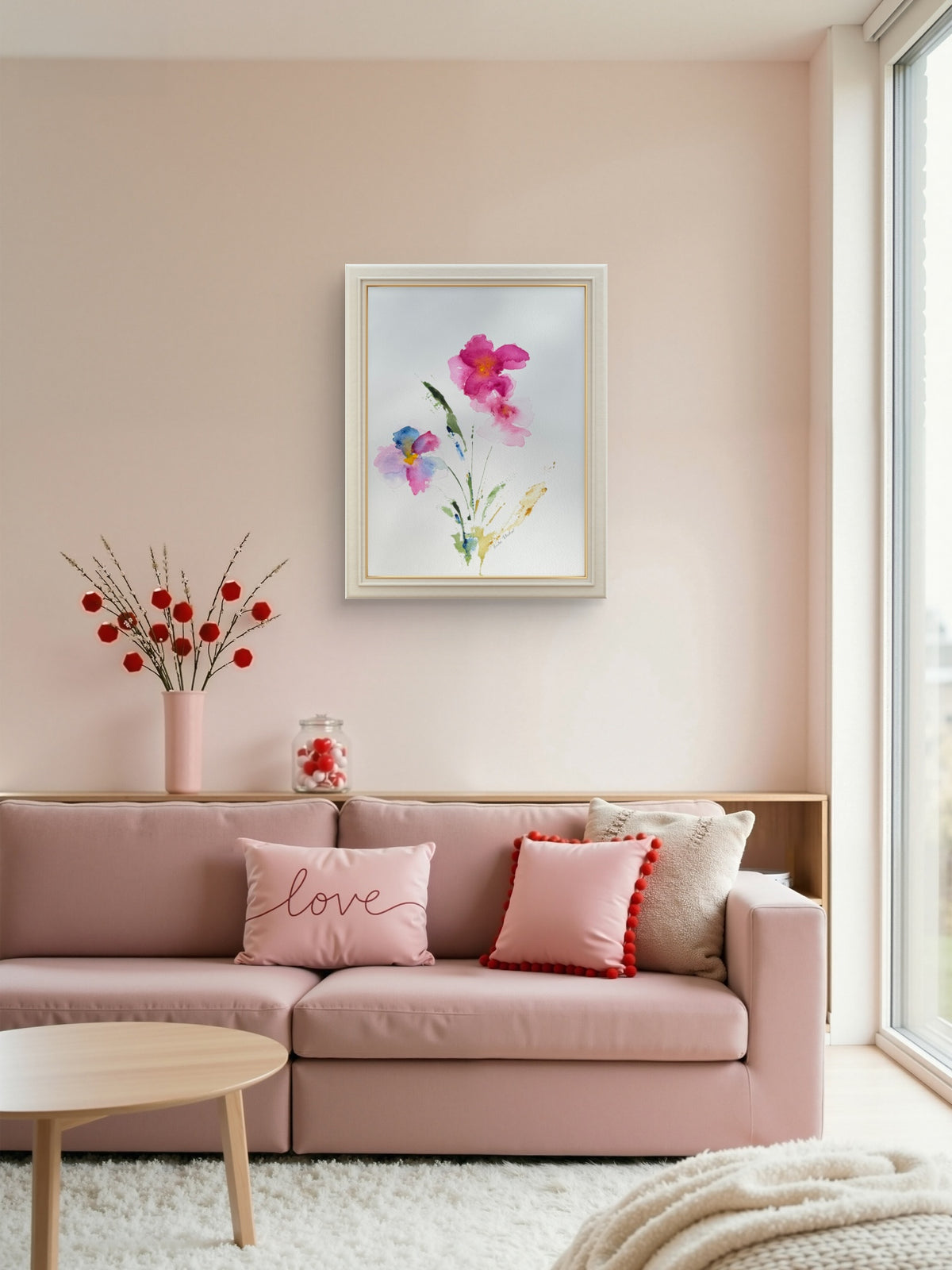 Swamp Rose Original Watercolor Art
